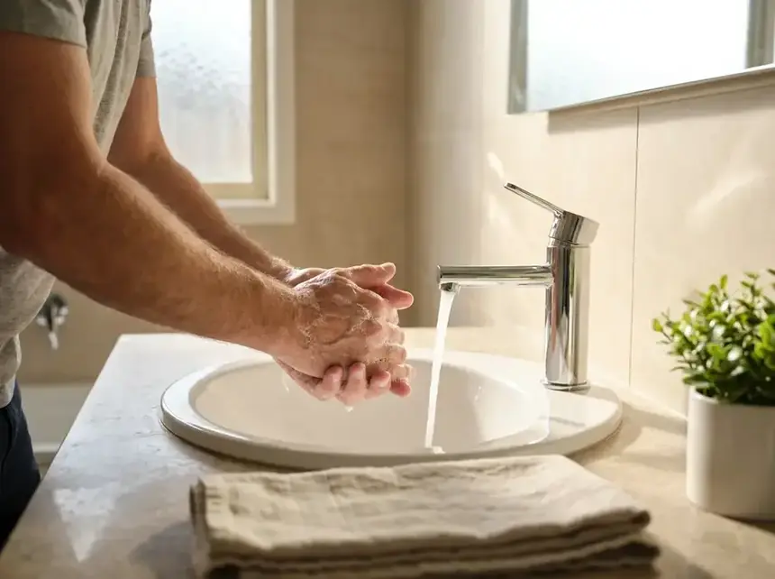 A calm morning routine of the kind a daily testosterone cream fits into
